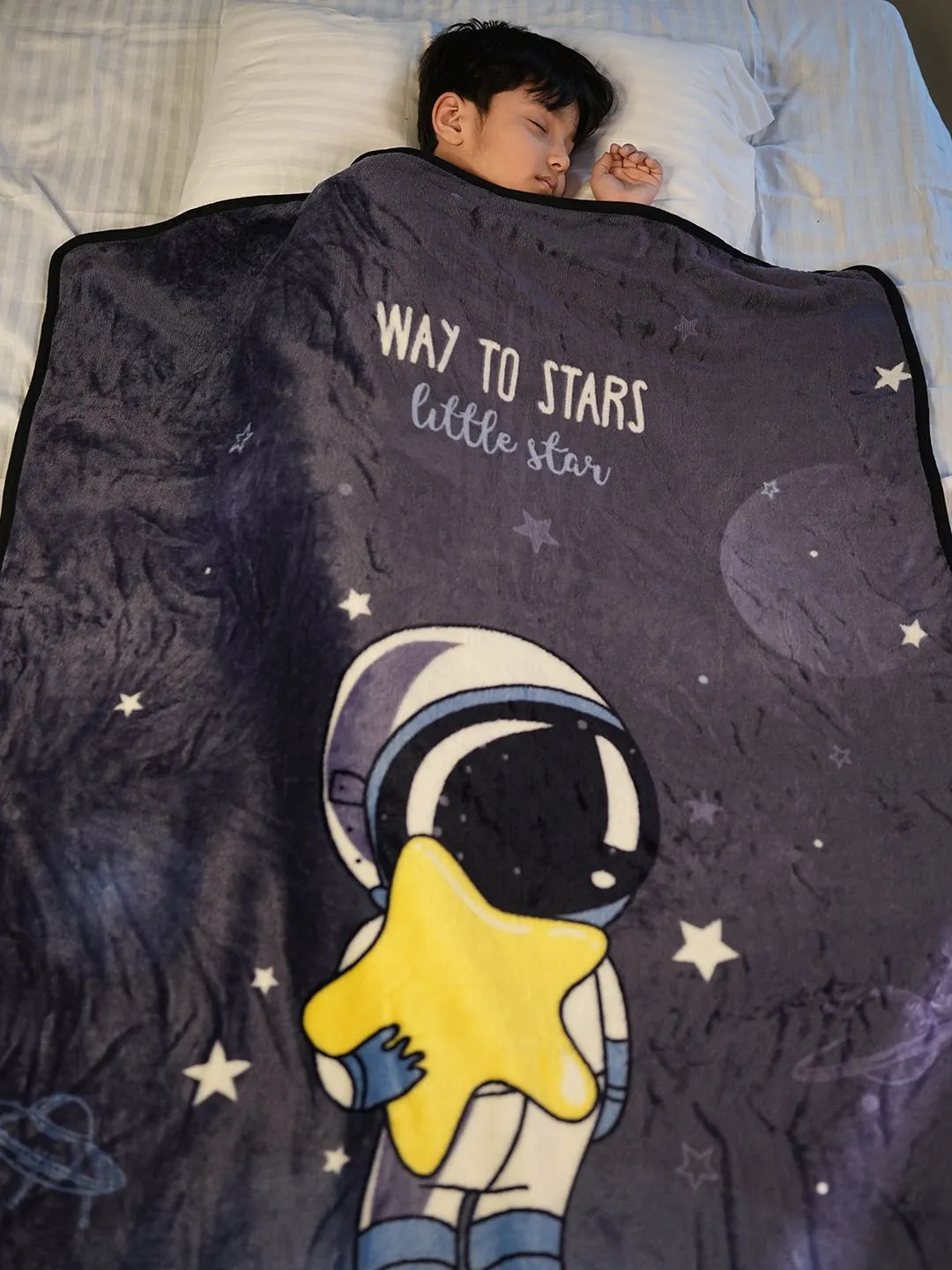 Stellar Dreams Astronaut Blanket for Boys,  (100x140 cm)