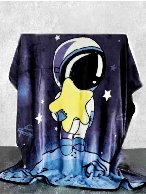 Stellar Dreams Astronaut Blanket for Boys,  (100x140 cm)