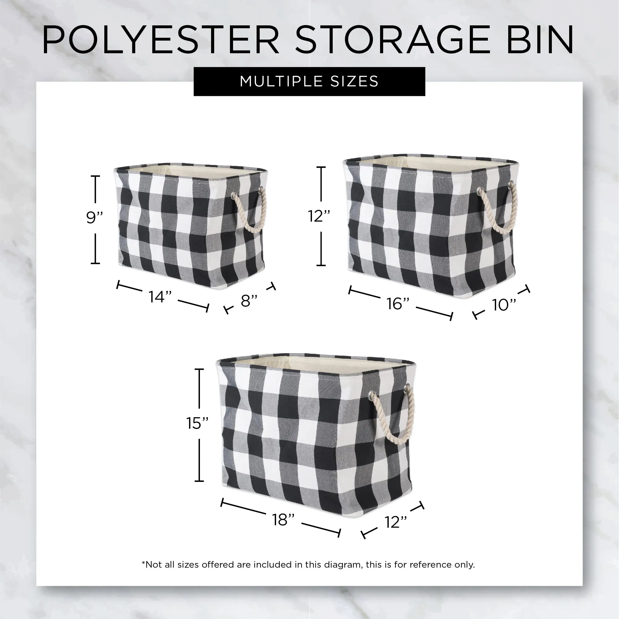 Storage Bin, Lattice Paw Print, Nautical Blue, Large  - 17.5x12x15"