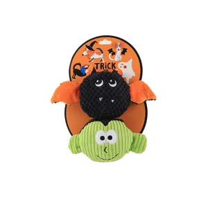 Trick or Treat Double Ball Set Halloween Dog Toy